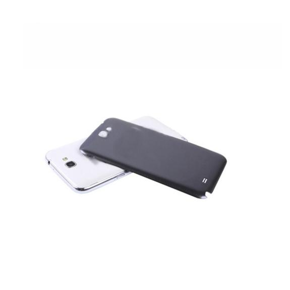 Tapa para Samsung Galaxy Note 2 gris oscuro con lente