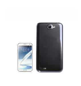 Tapa para Samsung Galaxy Note 2 gris oscuro con lente