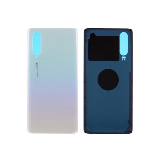 Tapa para Huawei P30 blanco perla