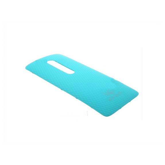 TAPA TRASERA CUBRE BATERIA PARA MOTOROLA X PLAY AZUL CELESTE