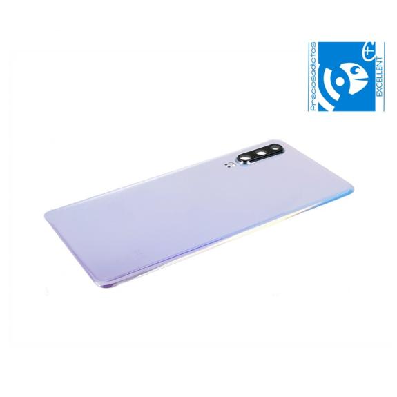 Tapa para Huawei P30 blanco perla con lente EXCELLENT