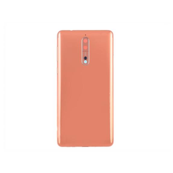 TAPA TRASERA CUBRE BATERIA CON LENTE PARA NOKIA 8 CORAL