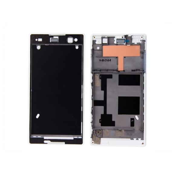 MARCO FRONTAL CHASIS CUERPO CENTRAL PARA SONY XPERIA C3 BLANCO