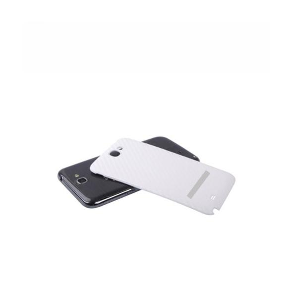 Tapa para Samsung Galaxy Note 2 blanco con lente