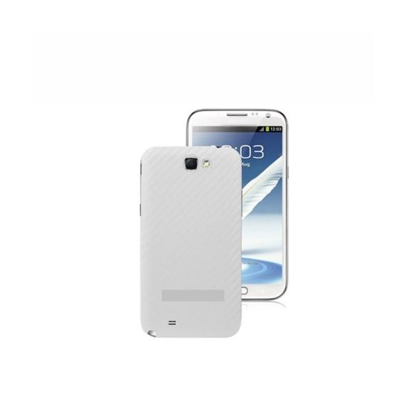 Tapa para Samsung Galaxy Note 2 blanco con lente