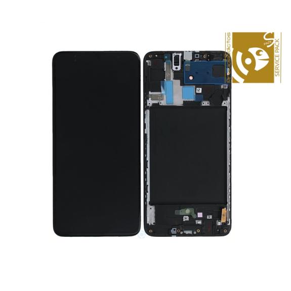 Pantalla Samsung Galaxy A70 con marco negro Service Pack