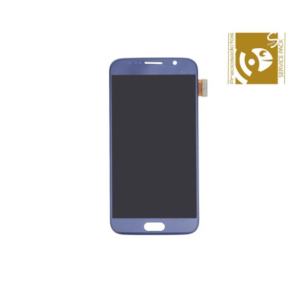 Pantalla para Samsung Galaxy S6 azul oscuro SERVICE PACK