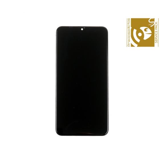 Pantalla para Samsung Galaxy A10 negro con marco SERVICE PACK