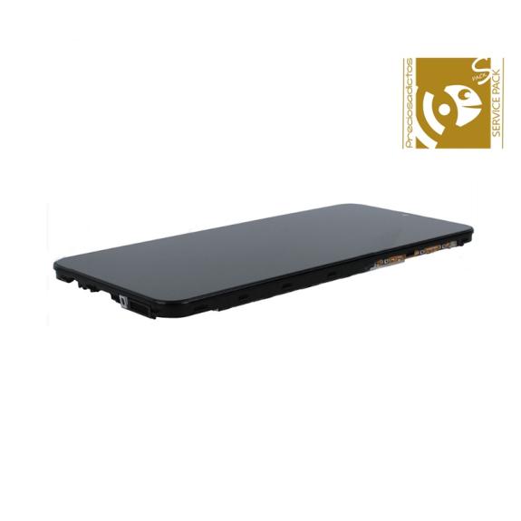 Pantalla SERVICE PACK para Samsung Galaxy M20 con marco negro