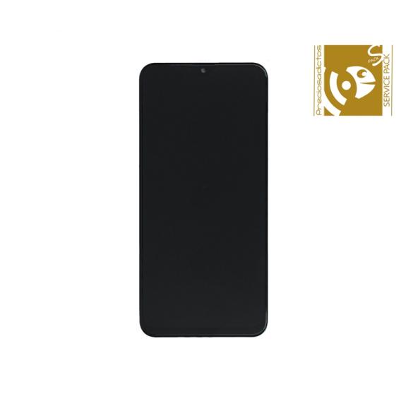 Pantalla SERVICE PACK para Samsung Galaxy M20 con marco negro