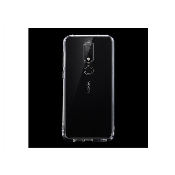 FUNDA CARCASA GEL TPU PARA NOKIA X6 2018 TRANSPARENTE