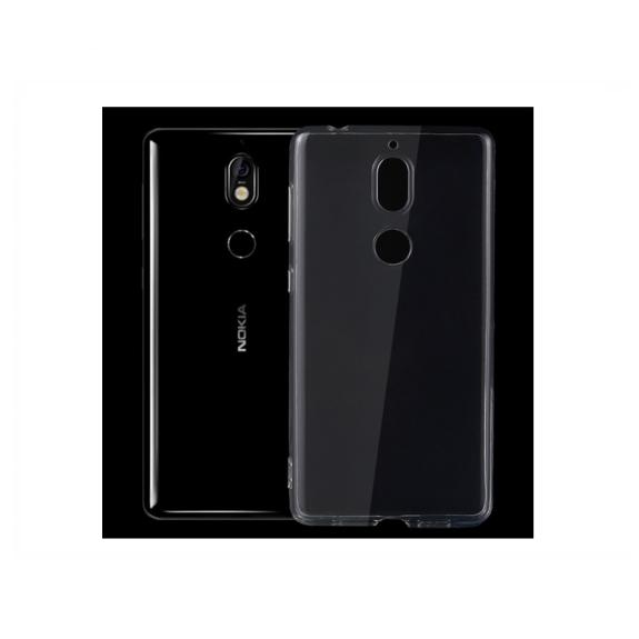 FUNDA CARCASA GEL TPU PARA NOKIA 7 TRANSPARENTE