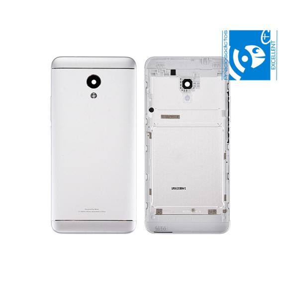 TAPA TRASERA CUBRE BATERIA CON EMBELLECEDOR PARA MEIZU M5S PLATA