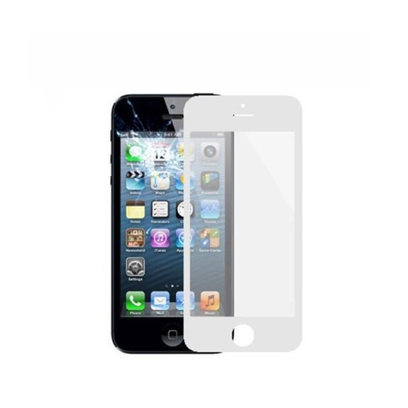 Cristal de pantalla para iPhone 5 / 5s / SE blanco