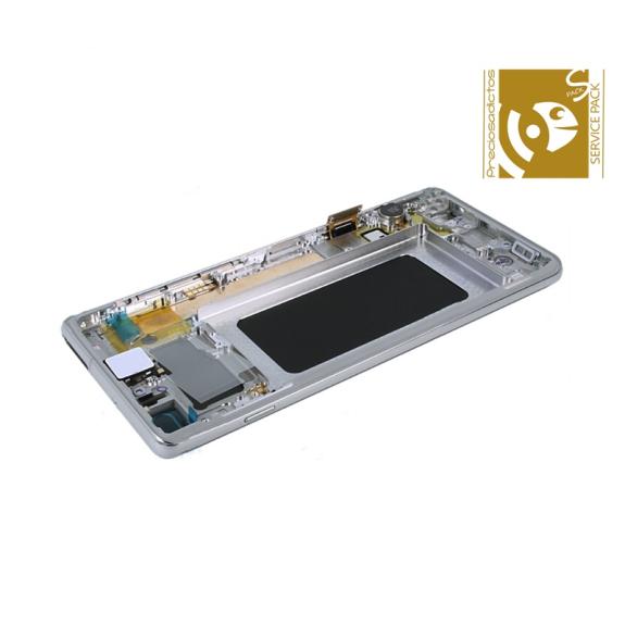 Pantalla SERVICE PACK para Samsung Galaxy S10 Plus blanco