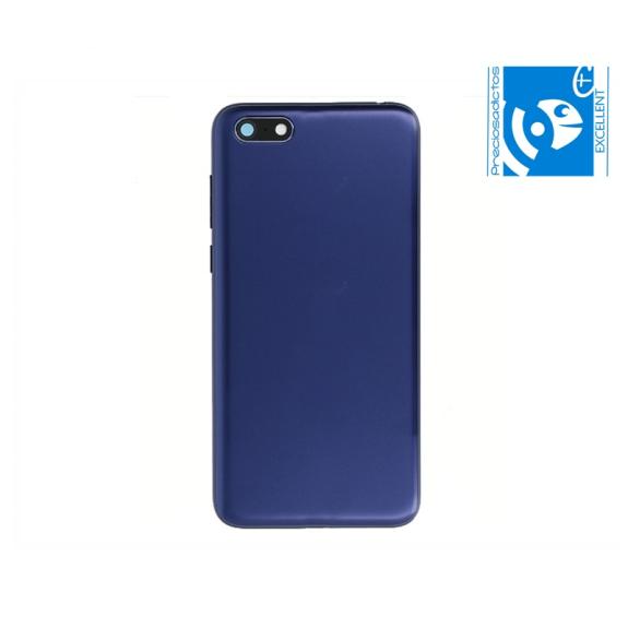 TAPA CUBRE BATERIA CON LENTE PARA HUAWEI Y5 PRIME 2018 AZUL