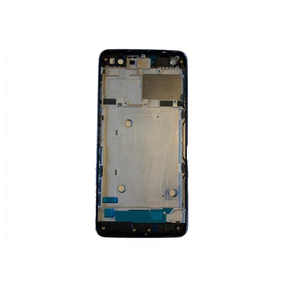 MARCO FRONTAL CUERPO CENTRAL PARA LENOVO VIBE S1 LITE AZUL