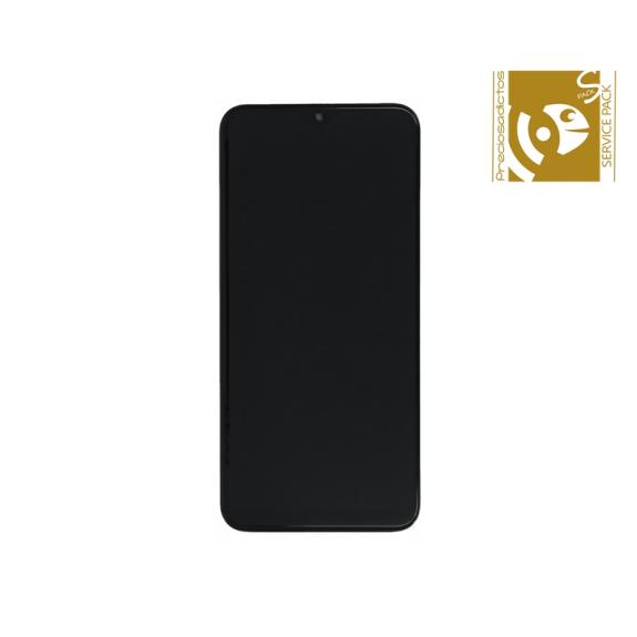 Pantalla para Samsung Galaxy A20E negro con marco SERVICE PACK