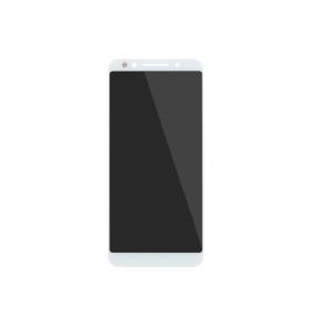 Tactile LCD screen full for Alcatel 3X white without frame
