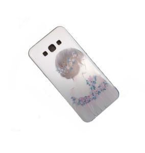 FUNDA CARCASA GEL TPU MUJER PARA SAMSUNG GALAXY A8 TRANSPARENTE