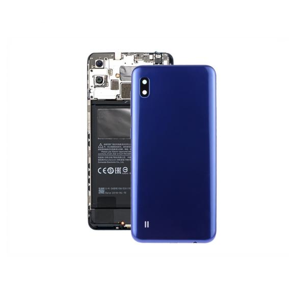 Tapa para Samsung Galaxy A10 azul con lente