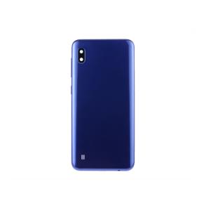 Tapa para Samsung Galaxy A10 azul con lente