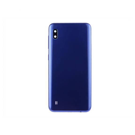 Tapa para Samsung Galaxy A10 azul con lente