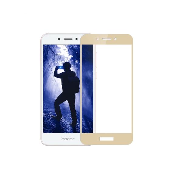 PROTECTOR PANTALLA CRISTAL TEMPLADO PARA HUAWEI HONOR 6A DORADO