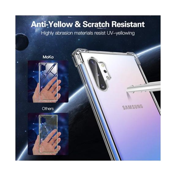 FUNDA GEL TPU PARA SAMSUNG NOTE 10 PLUS / TRANSPARENTE
