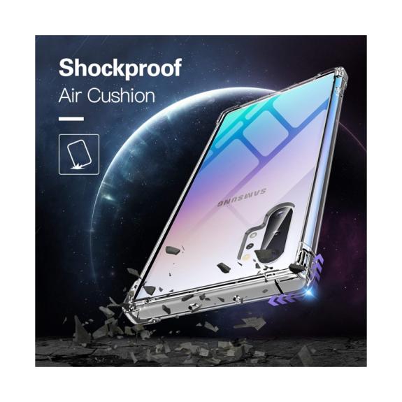 FUNDA GEL TPU PARA SAMSUNG NOTE 10 PLUS / TRANSPARENTE