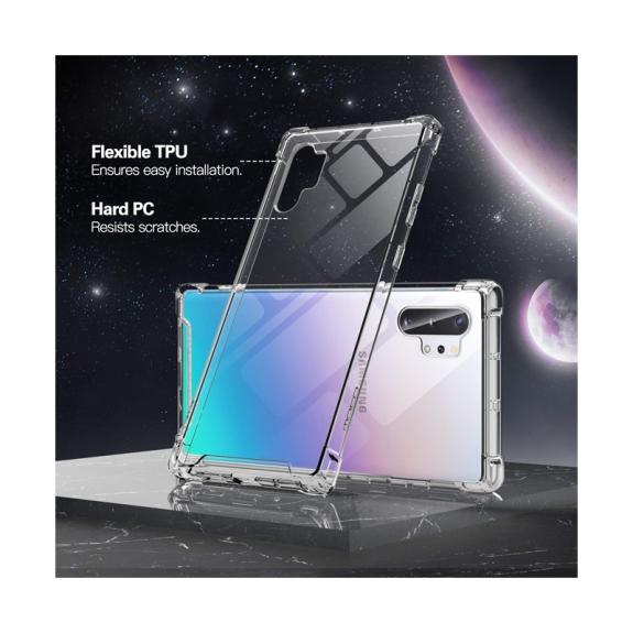 FUNDA GEL TPU PARA SAMSUNG NOTE 10 PLUS / TRANSPARENTE
