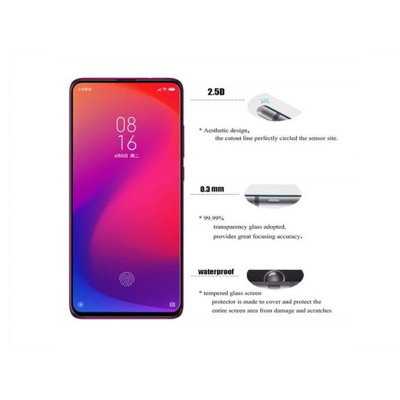 CRISTAL TEMPLADO XIAOMI MI 9T / REDMI K20 / REDMI K20 PRO NEGRO