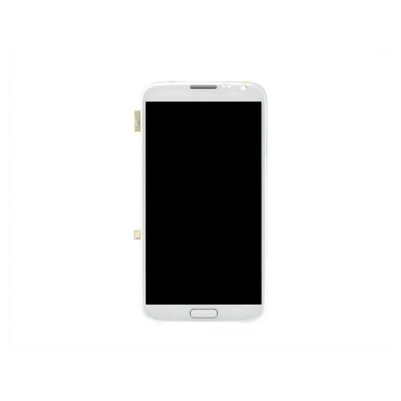 Pantalla para Samsung Galaxy Note 2 con marco blanco