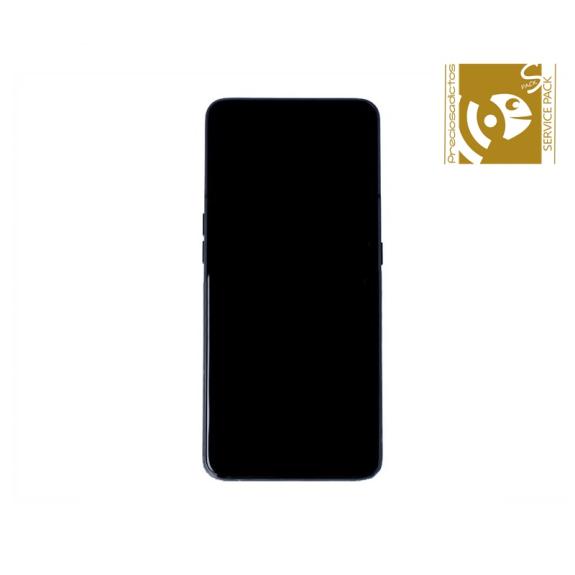 Pantalla para Samsung Galaxy A80 con marco negro SERVICE PACK