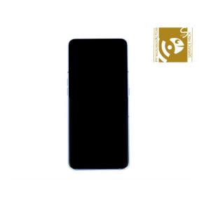Pantalla para Samsung Galaxy A80 con marco plateado SERVICE PACK