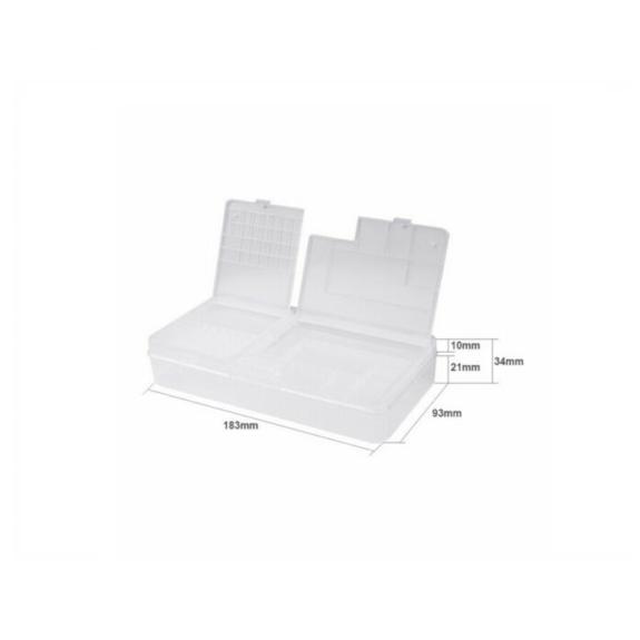 Caja de Almacenamiento con Compartimentos - 183x93x21mm