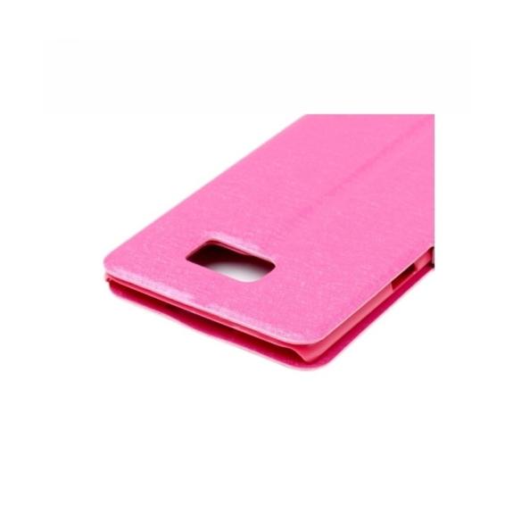 FLIP COVER VENTANA GRANDE PARA SAMSUNG GALAXY S6 EDGE PLUS ROSA