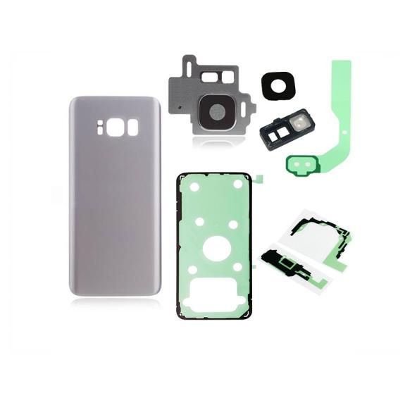 Set de tapa para Samsung Galaxy S8 plateado