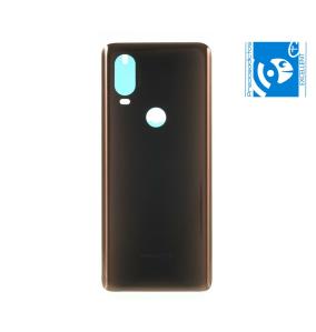 Back cover covers battery for motorola one vision brown