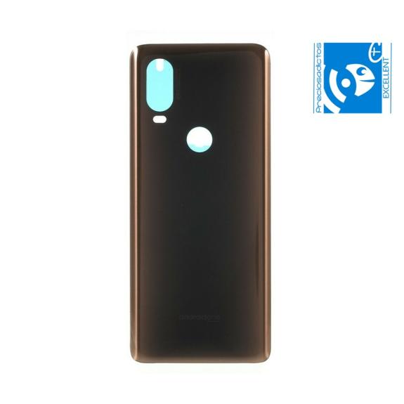 TAPA TRASERA CUBRE BATERIA PARA MOTOROLA ONE VISION MARRON