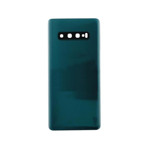 Tapa para Samsung Galaxy S10 Plus verde con embellecedor