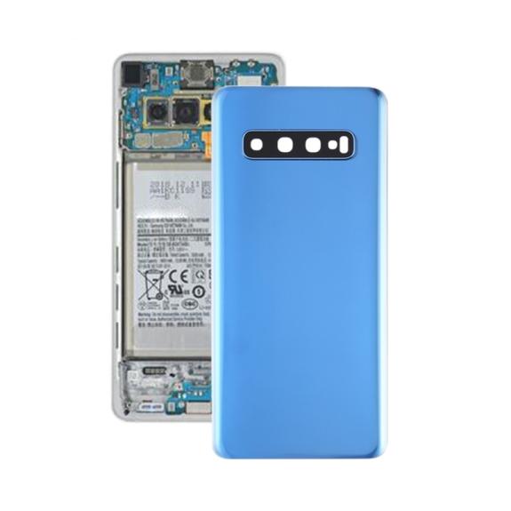 Tapa para Samsung Galaxy S10 azul con lente