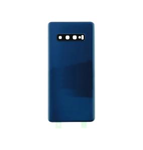 Tapa para Samsung Galaxy S10 Plus azul con embellecedor