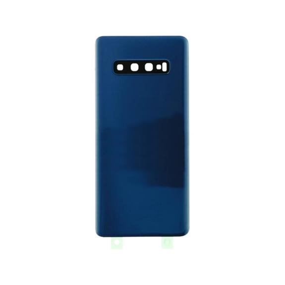 Tapa para Samsung Galaxy S10 Plus azul con embellecedor