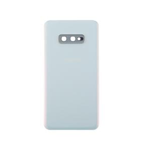 Tapa para Samsung Galaxy S10E blanco con embellecedor
