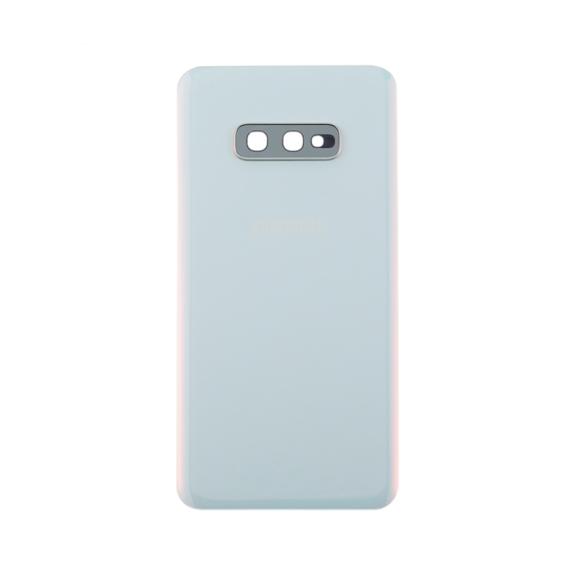 Tapa para Samsung Galaxy S10E blanco con embellecedor