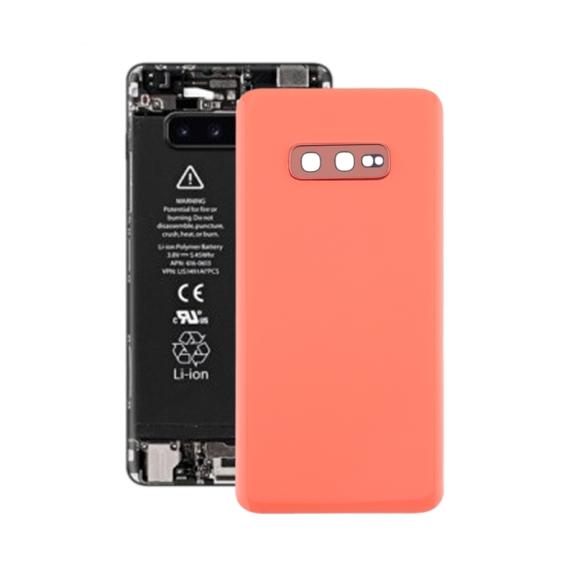 Tapa para Samsung Galaxy S10E coral con embellecedor