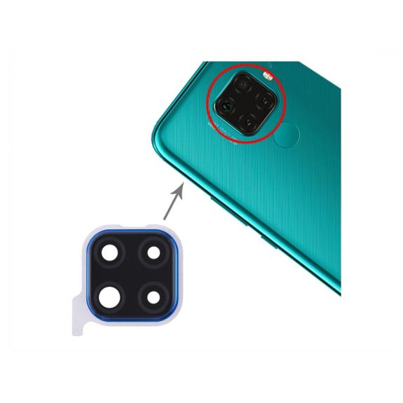 Lente para Huawei Mate 30 Lite con embellecedor azul