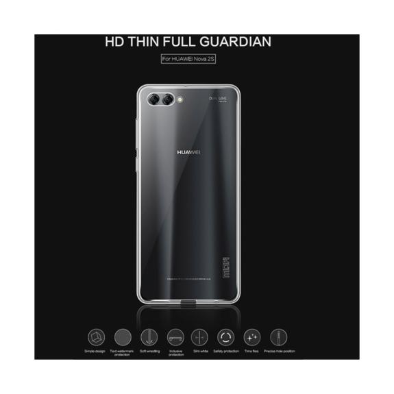 FUNDA CARCASA GEL TPU PARA HUAWEI NOVA 2S TRANSPARENTE