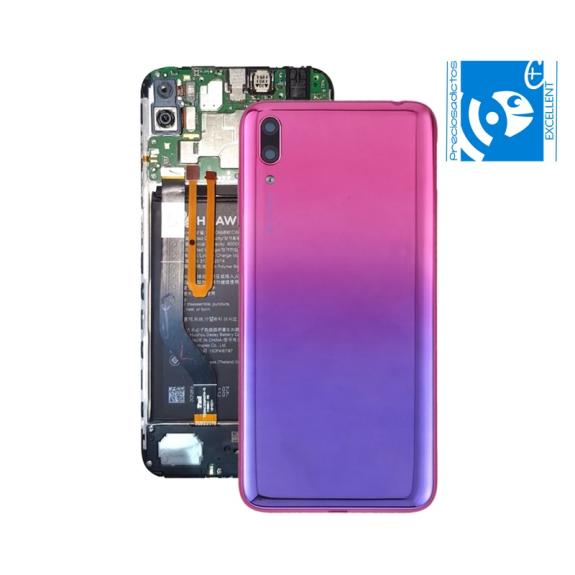 TAPA CUBRE BATERIA CON LENTE PARA HUAWEI Y7 PRO 2019 ROSA